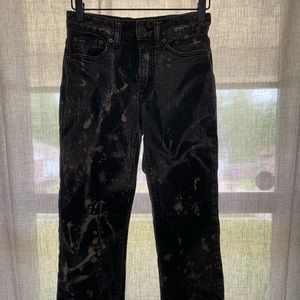 Bleached black jeans